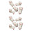 10 Pcs Pig Shape Ceramic Chopstick Rest Japanese Style 5