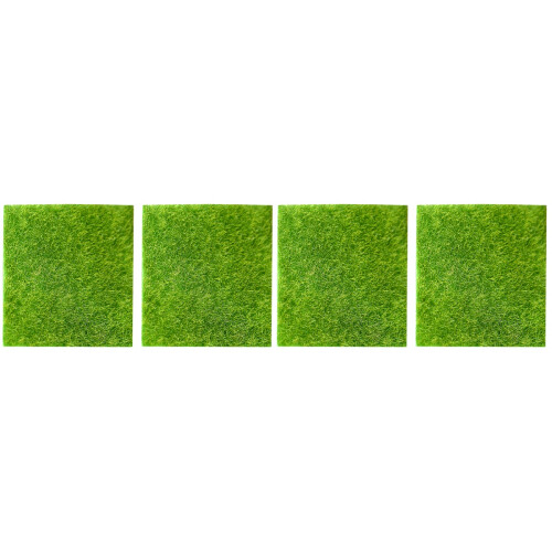 4 Pièces Gazon Artificiel Simulation Pelouse Décoration Bricolage 2