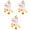 3Pcs Plush Unicorn Hand Puppet Interactive Kids Doll Toy 5