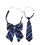 Set Of 2 Bow Tie With Pattern Student Necktie Uniform Cravat Stripe 1