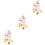 3Pcs Plush Unicorn Hand Puppet Interactive Kids Doll Toy 7