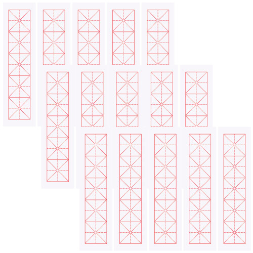 2 Pieces Rice Paper Copy Stickers Handwriting Practice 2