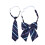 Set Of 2 Bow Tie With Pattern Student Necktie Uniform Cravat Stripe 8