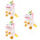 3Pcs Plush Unicorn Hand Puppet Interactive Kids Doll Toy 9