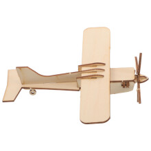 2Pcs Wooden Diy Airplane Model Kit – Mini 3D Puzzle For Kids