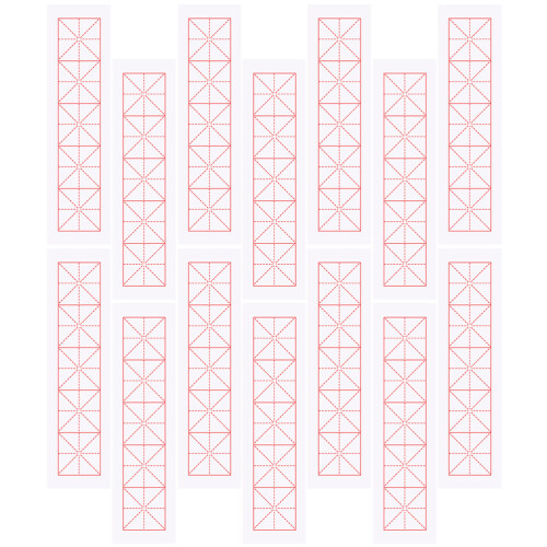 2 Pieces Rice Paper Copy Stickers Handwriting Practice 1