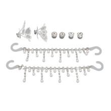 8Pcs Shoe Charms Set Butterfly, Heart, Round Buckle Shoe Decorations