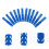 24Pcs Blue Adjustable Mask Extender Strap Hooks Durable for Kids 8