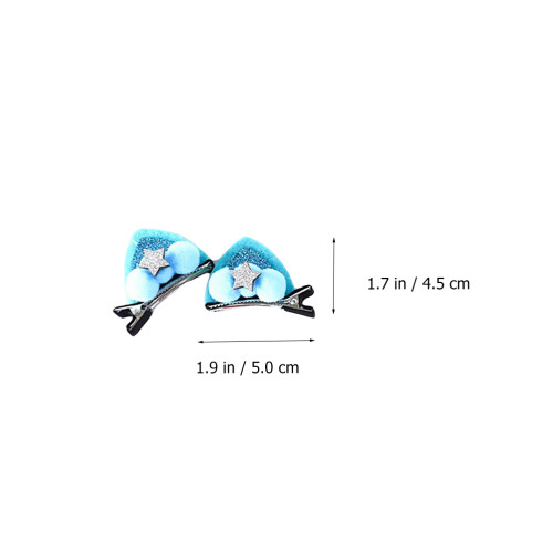 16Pz Orecchie Gatto in Tessuto 1