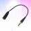 23 Cm 3,5 Mm Cavo Estensione Stereo Maschio A Per Cuffie Nero 3