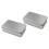 6 Pcs Frosted Cover Candy Jars Cookie Storage Tinplate Boxes Silver 11