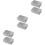 6 Pcs Frosted Cover Candy Jars Cookie Storage Tinplate Boxes Silver 5