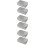 6 Pcs Frosted Cover Candy Jars Cookie Storage Tinplate Boxes Silver 8