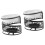 2Set Portacandele Tealight E Legno Nero Per Casa 6