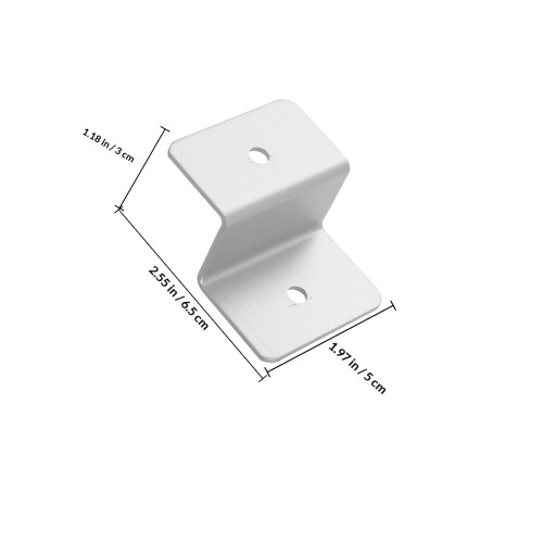 4Pz Staffe Solare Z in Alluminio Argento Per Camper E 1