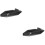2Pz Heat Shield Protettivo Scarico Nero in Per 8