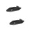 2Pz Heat Shield Protettivo Scarico Nero in Per 9