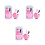 6 Sets 4pcs Makeup Bowl The Face 9