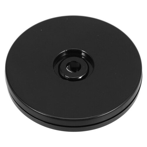 3Pcs Black Plastic Turntable Organizer 360 Rotating Stand for Home 2