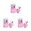 6 Sets 4pcs Makeup Bowl The Face 8