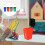 Conjunto De Lixeiras Infantil Brinquedo Classificação Educativo 6