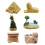 30Pz Statue Mini Egitte Resina Ornamenta Desktop E Collezione 1