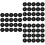 60 Pcs Round Anti Grass Fabric Non Woven Tree Ring Weed Control 8