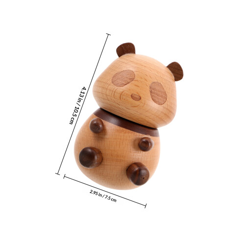 Porta Stuzzicadenti Panda in Legno , Dispenser 1