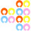 12 Pcs Shampoo Kid Bathing Cap Baby Shower Cap Adjustable 6