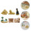 30Pz Statue Mini Egitte Resina Ornamenta Desktop E Collezione 11