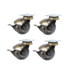 8Szt Złote Koła Obrotowe Ball Caster Do Krzeseł I Wózków Dom Biuro