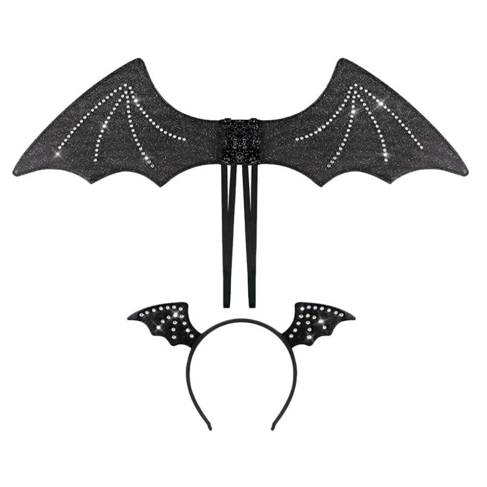 2 Zestawy Kostiumu DiabłA Nietoperza Ze SkrzydłAmi I Opaską Na WłOsy-image