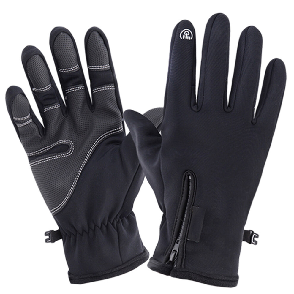2 Pairs Windproof Gloves Cycling Gloves Skiing Gloves Cycling Gloves