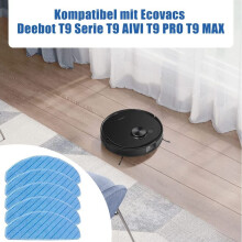 Środek do usuwania plam z podłóg: zmywalne nakładki mopujące do odkurzaczy Ecovacs Deebot T9Series, wielokrotnego użytku nakładki mopujące z
