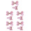 10Pz Mollette Glitter Rosa Per Bambina Compleanno E Feste Speciali 7
