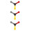 3Pcs Assorted Color Multi-Handle Stick for Agility and Reflex Training 3