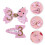 10Pz Mollette Glitter Rosa Per Bambina Compleanno E Feste Speciali 11