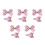 10Pz Mollette Glitter Rosa Per Bambina Compleanno E Feste Speciali 5
