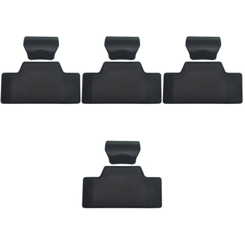 4 Pack Motorcycle Trunk Back Pad Cushioned Backrest For Motorcycles 2