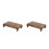 2 Pcs Base Retangular Madeira Para Vaso Bonsai Luminária 4
