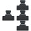 4 Pack Motorcycle Trunk Back Pad Cushioned Backrest For Motorcycles 6
