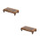 2 Pcs Base Retangular Madeira Para Vaso Bonsai Luminária 9