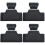 4 Pack Motorcycle Trunk Back Pad Cushioned Backrest For Motorcycles 5