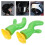 4Pares Chifres De Alce ABS Verde Decoração Para Capacete 11
