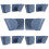 5Pares Rack De Tampas Para ABS Sem Furos Organizer Wall 6