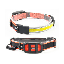 Wasserdichte Stirnlampe für den Einsatz bei jedem Wetter, USB-aufladbar mit rotem Rücklicht, helle LED-Lampe zum Laufen und Wandern (USB-aufladbar,