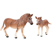 4 Unidades Zebra Figura Animal Imitação Fiel
