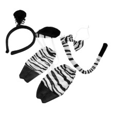 Conjunto De Faixa Com Chifres De Zebra Para Fantasia Animal