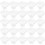 40 Unidades Copos Sobremesa Formato Plástico Transparente 6
