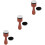 3Conjuntos Pincéis De Blending De Com Espuma Marrom Para Artes 6